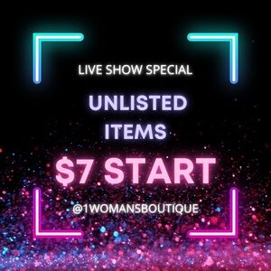 Live Show Special Unlisted Items